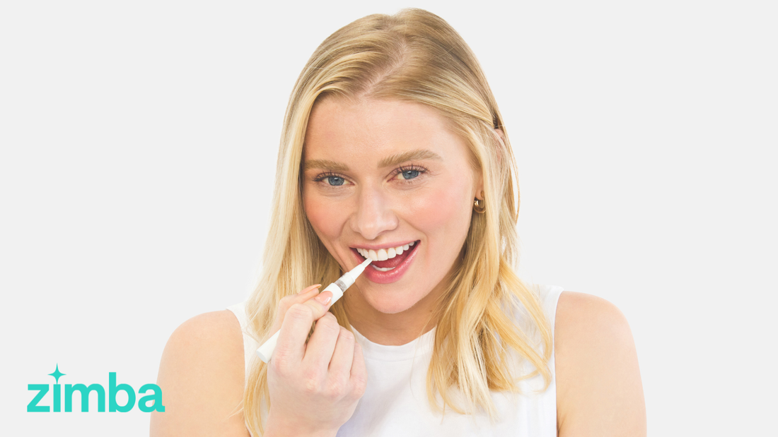 Whitening your teeth with a teeth whitening pen