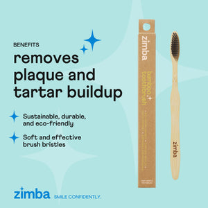 Zimba Charcoal Bamboo Toothbrush