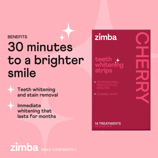 Cherry Teeth Whitening Strips