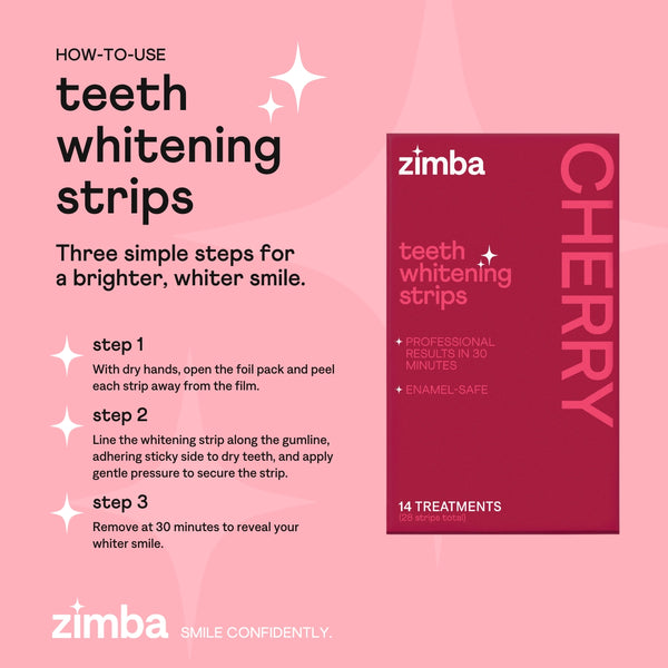 Cherry Teeth Whitening Strips