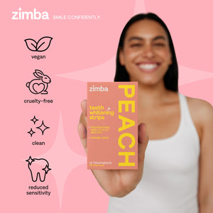 Peach Teeth Whitening Strips