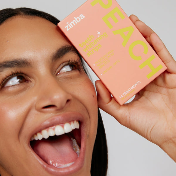 Peach Teeth Whitening Strips