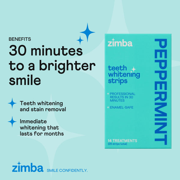 Peppermint Teeth Whitening Strips