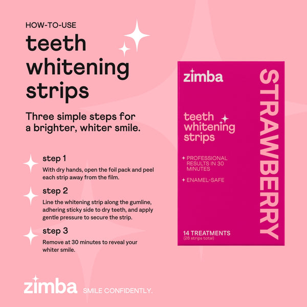 Strawberry Teeth Whitening Strips