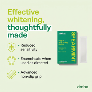 Zimba Teeth Whitening Strips Spearmint Thoughtfully made #spearmint