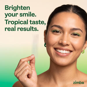 Zimba Teeth Whitening Strips Coconut Brighten your Smile #coconut