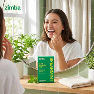 Zimba Teeth Whitening Strips Spearmint Lifestyle #spearmint