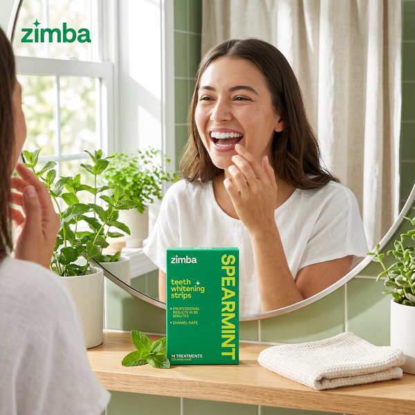 Zimba Teeth Whitening Strips Spearmint Lifestyle #spearmint