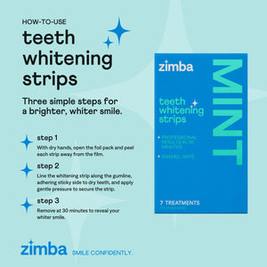 Zimba Teeth Whitening Strips 7 Day Treatment
