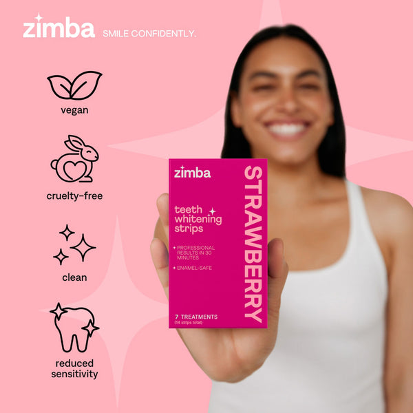 Zimba Teeth Whitening Strips 7 Day Treatment
