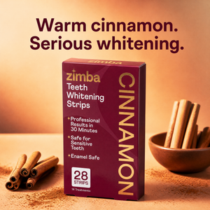 Zimba Teeth Whitening Strips Cinnamon  warm ad #cinnamon