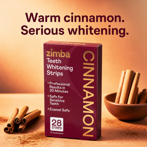 Zimba Teeth Whitening Strips Cinnamon  warm ad #cinnamon