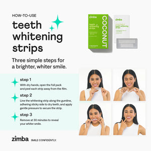 Zimba Teeth Whitening Strips 7 Day Treatment