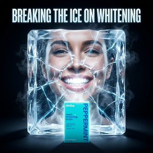 Zimba Teeth Whitening Strips Peppermint Ice Ad #peppermint