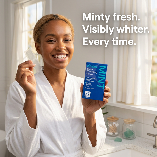 Zimba Teeth Whitening Strips Mint minty fresh ad #mint